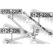 FEBEST 0125-220R - Triangle ou bras de suspension (train arrière)