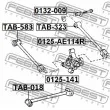FEBEST 0125-AE114R - Triangle ou bras de suspension (train arrière)
