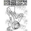 FEBEST 0128-ZZE120FLH - Fusée d'essieu, suspension de roue