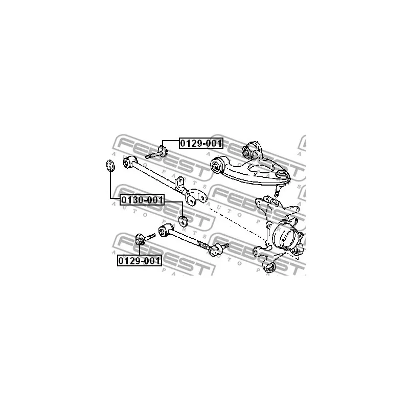 Vis de correction du carrossage FEBEST 0129-001 - Visuel 2