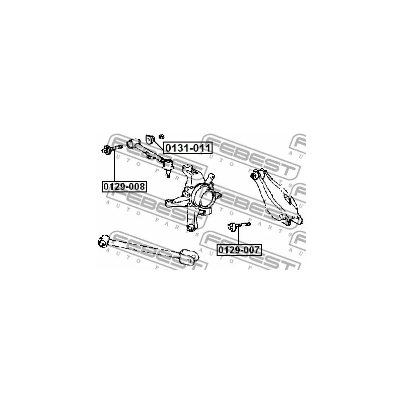 Vis de correction du carrossage FEBEST 0129-007 - Visuel 2