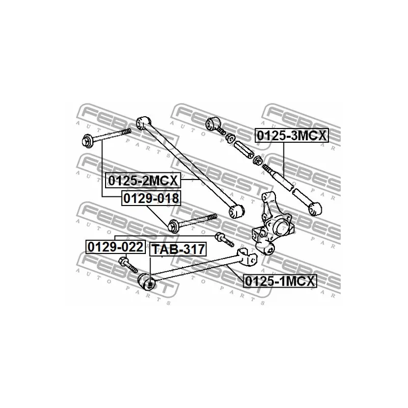 Vis de correction du carrossage FEBEST 0129-022 - Visuel 2