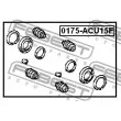 FEBEST 0175-ACU15F - Kit de réparation, étrier de frein