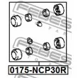FEBEST 0175-NCP30R - Kit de réparation, étrier de frein