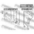 FEBEST 0177C-ZZE120FR - Jeu de supports d'étriers de freins avant droit