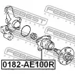 FEBEST 0182-AE100R - Moyeu de roue arrière