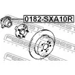 FEBEST 0182-SXA10R - Moyeu de roue arrière