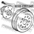 FEBEST 0182-ZZE134R - Moyeu de roue arrière