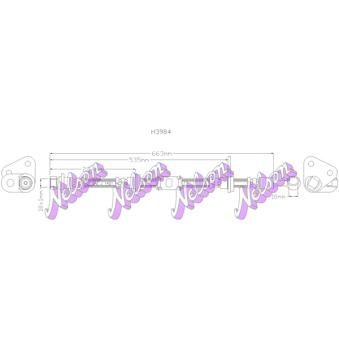 Flexible de frein KAWE [H3984]