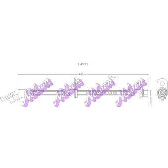Flexible de frein KAWE [H4933]