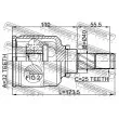 FEBEST 0211-SR20LH - Jeu de joints, arbre de transmission avant gauche