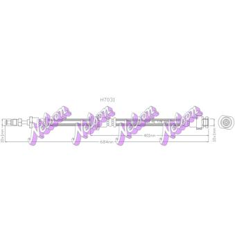 Flexible de frein KAWE [H7031]