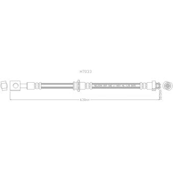 Flexible de frein KAWE [H7033]