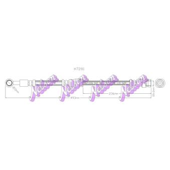 Flexible de frein KAWE [H7281]