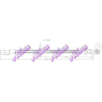 Flexible de frein KAWE [H7340]