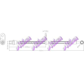 Flexible de frein KAWE [H7351]