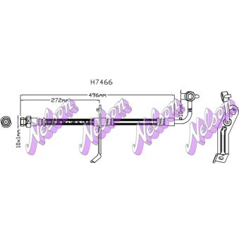 Flexible de frein KAWE [H7466]