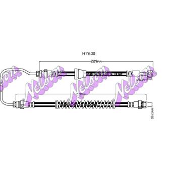 Flexible de frein KAWE [H7600]