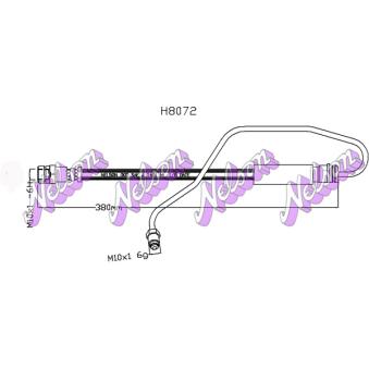 Flexible de frein KAWE [H8072]