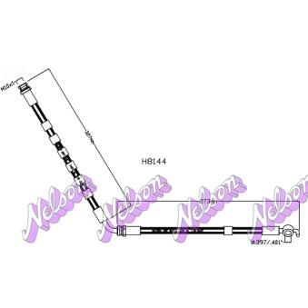 Flexible de frein KAWE [H8144]