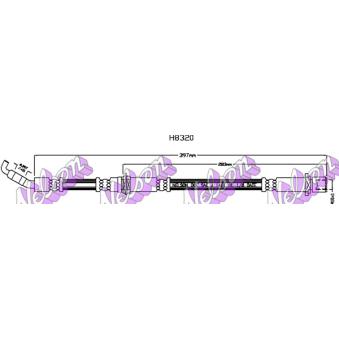 Flexible de frein KAWE [H8320]