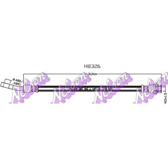 Flexible de frein KAWE [H8326]