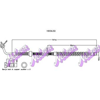 Flexible de frein KAWE [H8363Q]
