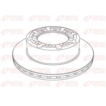 Jeu de 2 disques de frein avant KAWE [NCA1140.20]