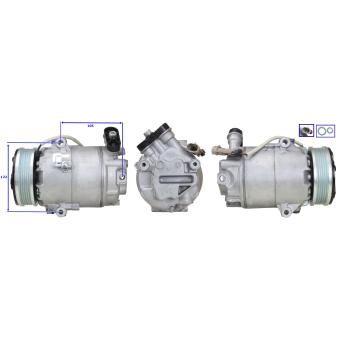 Compresseur, climatisation LUCAS OEM 93169374