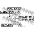 FEBEST 0224-K13FL - Triangle ou bras de suspension (train avant)