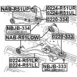 FEBEST 0224-R51LL - Triangle ou bras de suspension (train avant)