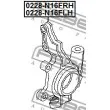 FEBEST 0228-N16FLH - Fusée d'essieu, suspension de roue