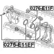 FEBEST 0275-E11EF - Kit de réparation, étrier de frein