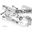 FEBEST 0276-Z50R - Piston, étrier de frein