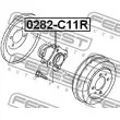 FEBEST 0282-C11R - Moyeu de roue arrière