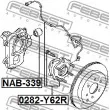 FEBEST 0282-Y62R - Moyeu de roue arrière