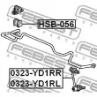 FEBEST 0323-YD1RR - Entretoise/tige, stabilisateur arrière droit