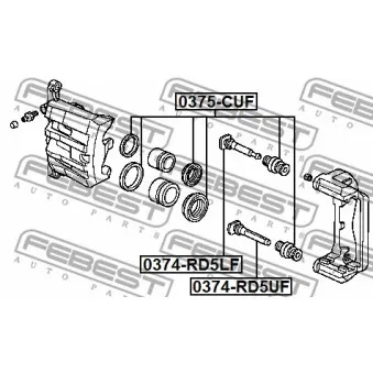 FEBEST 0375-CUF - Kit de réparation, étrier de frein