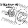 FEBEST 0382-FKA48R - Moyeu de roue arrière