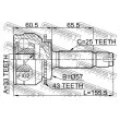 FEBEST 0410-044A43 - Embout de cardan avant (kit de réparation)