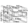 FEBEST 0410-V97A50 - Embout de cardan avant (kit de réparation)