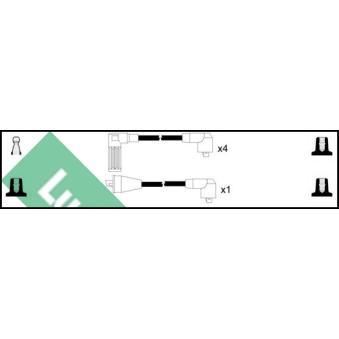 Kit de câbles d'allumage LUCAS [LUC4397]