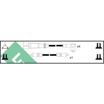 Kit de câbles d'allumage LUCAS [LUC5203]