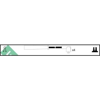 Kit de câbles d'allumage LUCAS [LUC7096]
