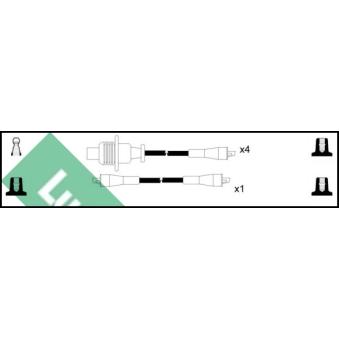 Kit de câbles d'allumage LUCAS [LUC7194]