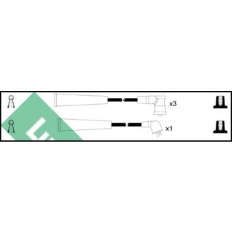 Kit de câbles d'allumage LUCAS [LUC7425]