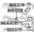 FEBEST 0420-DJ1F - Rotule de suspension