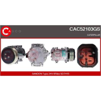 Compresseur, climatisation CASCO [CAC52103GS]
