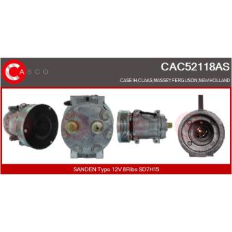 Compresseur, climatisation CASCO [CAC52118AS]