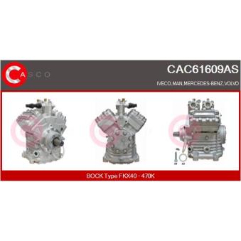 Compresseur, climatisation CASCO [CAC61609AS]
